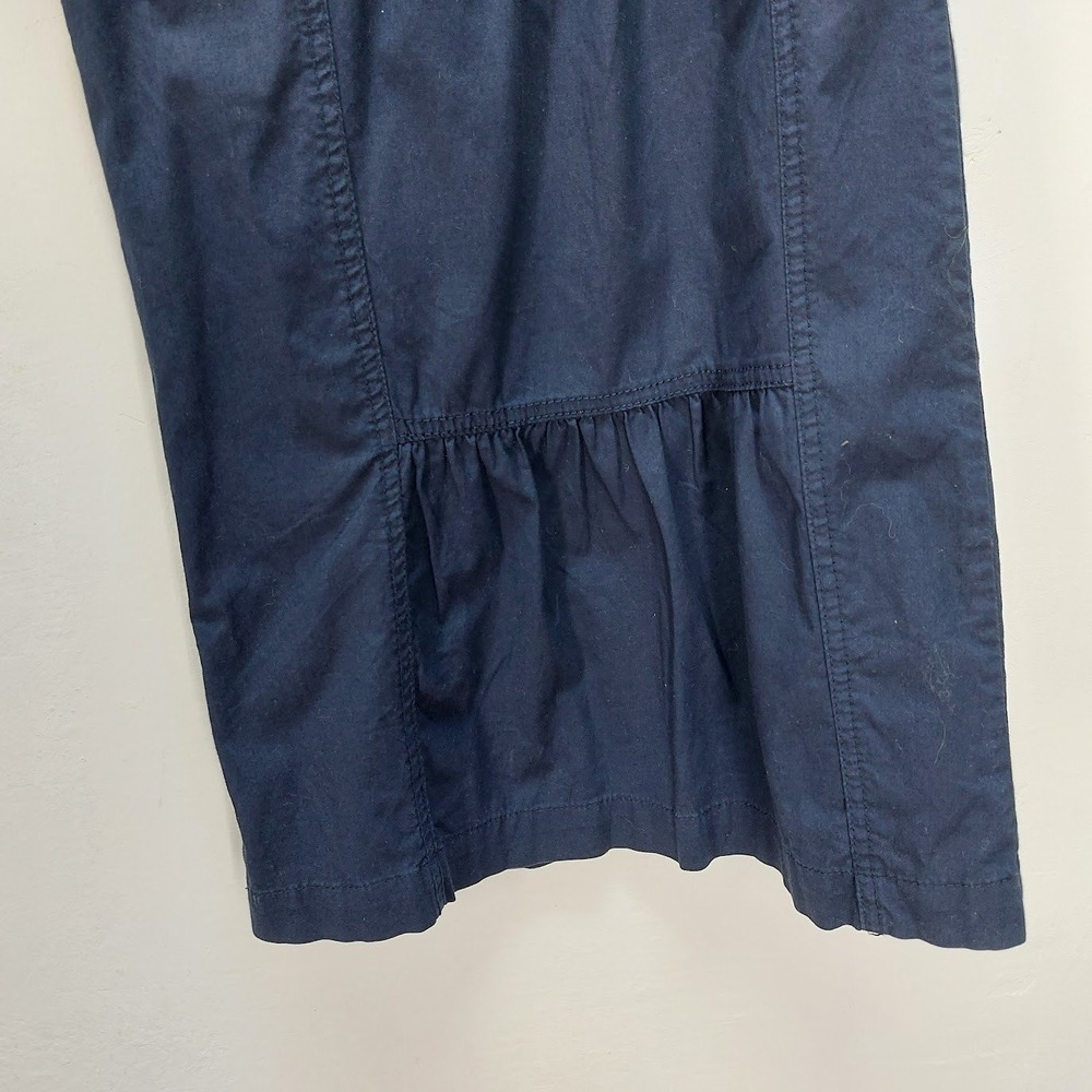Wearables Tiered Wide Leg Pants Women's Size XL Navy Blue Boho Cropped Lagenlook - Picture 5 of 8